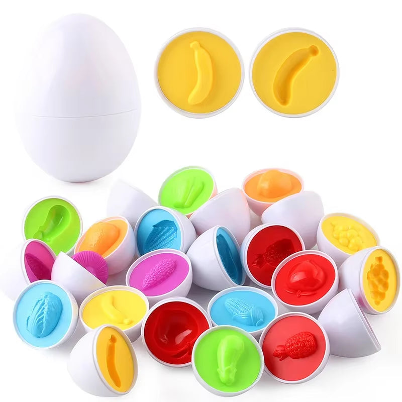Eggs Screws 3D Puzzle Montessori Learning Education Math Toys Kids Shape Match Smart Game for Children Educational Easter Gifts