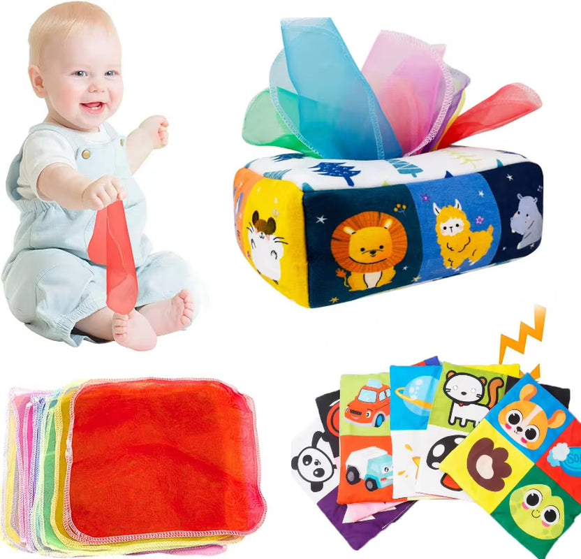 Montessori-Spielzeug: Magische Taschentuchbox
