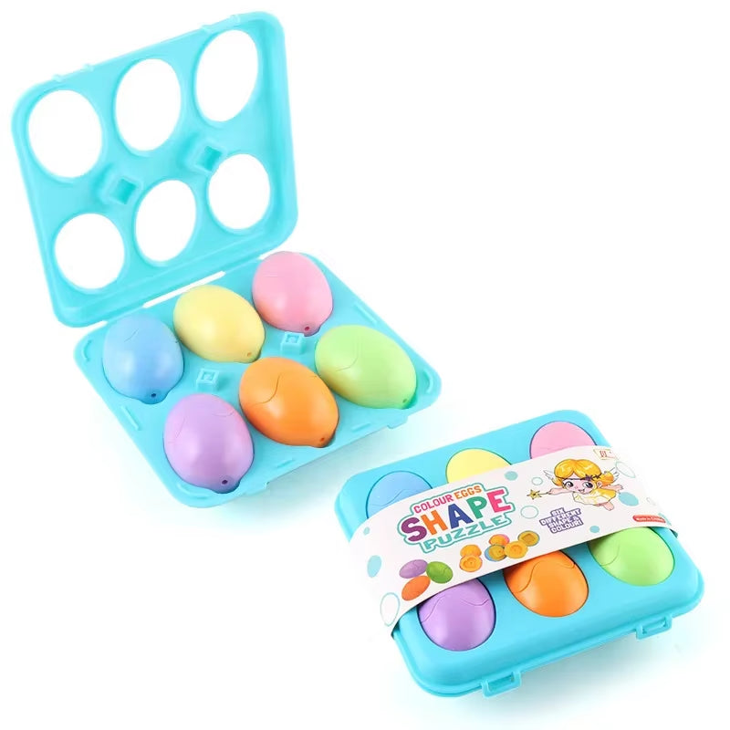 Eggs Screws 3D Puzzle Montessori Learning Education Math Toys Kids Shape Match Smart Game for Children Educational Easter Gifts
