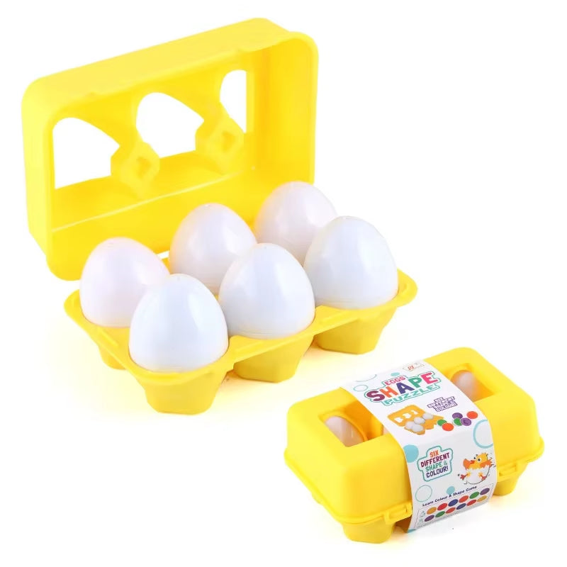 Eggs Screws 3D Puzzle Montessori Learning Education Math Toys Kids Shape Match Smart Game for Children Educational Easter Gifts
