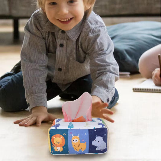 Montessori-Spielzeug: Magische Taschentuchbox