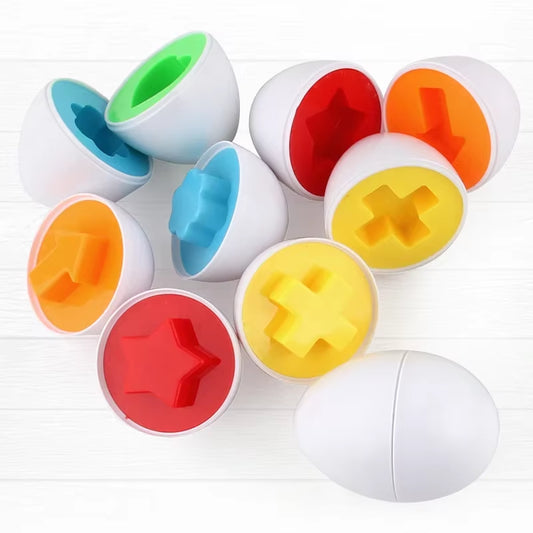 Eggs Screws 3D Puzzle Montessori Learning Education Math Toys Kids Shape Match Smart Game for Children Educational Easter Gifts