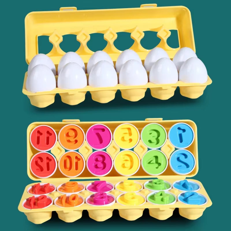 Eggs Screws 3D Puzzle Montessori Learning Education Math Toys Kids Shape Match Smart Game for Children Educational Easter Gifts